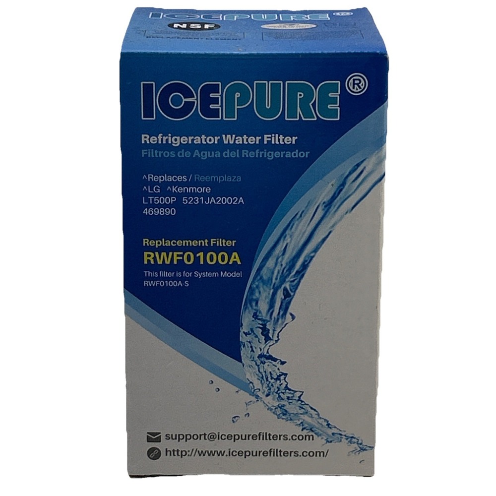 NEW IcePure RWF0100A Refrigerator Water Filter Replaces LG Kenmore LT500P 469890